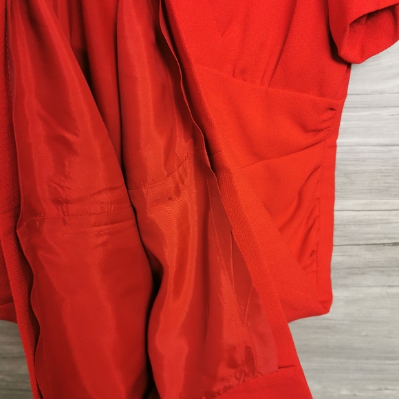 SIZE 10P LIZ CLAIBORNE Fitted Red Dress EUC - Picture 8 of 14